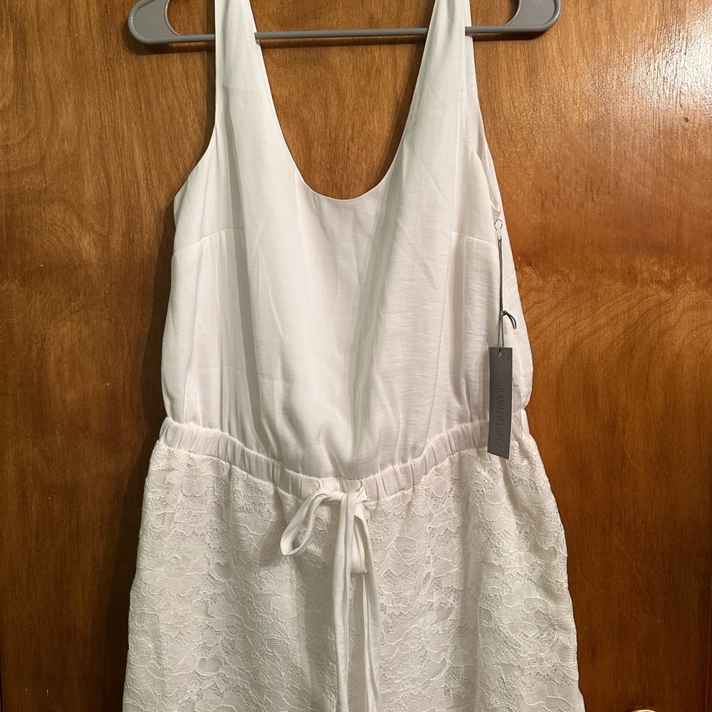 BNWT JLo white romper. Size 8